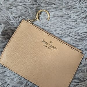 Kate Spade Beige Key & Card Holder